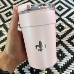 Fleur-de-Lys Coffee Tumbler (PinkDrive)