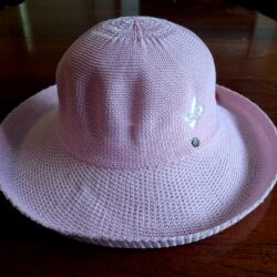 Fleur-de-Lys Pink Bretton Hat (PinkDrive)